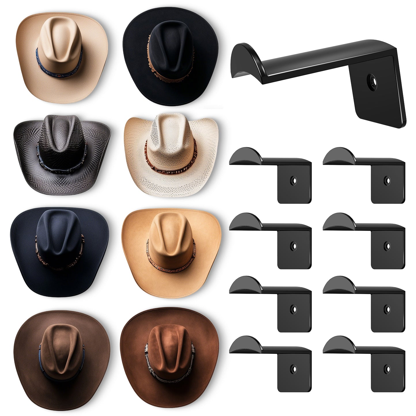 Adhesive Cowboy Hat Hooks