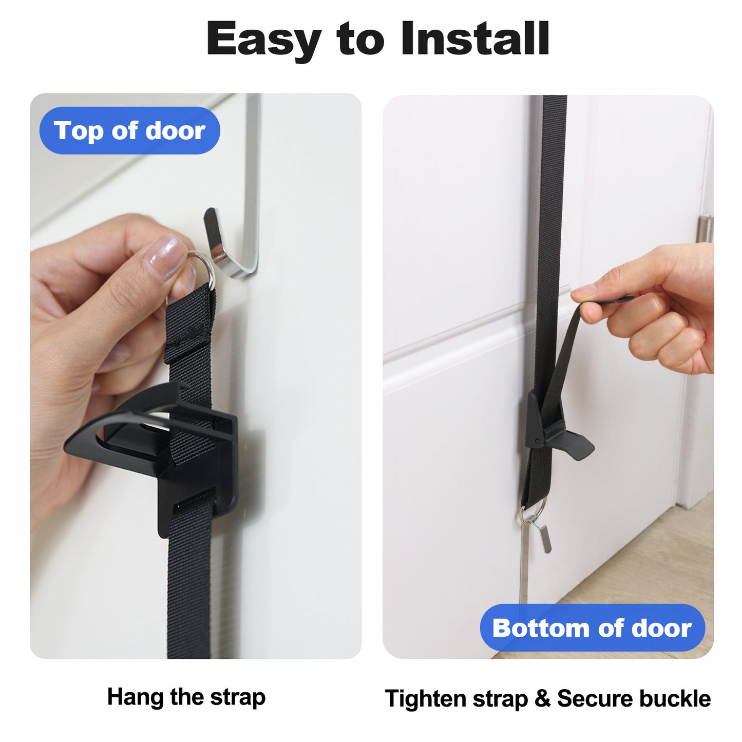 Hat Rack for Door- 2 Straps