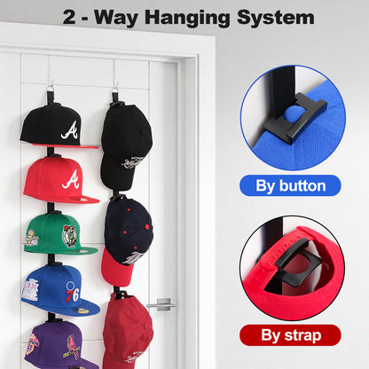Hat Rack for Door- 2 Straps